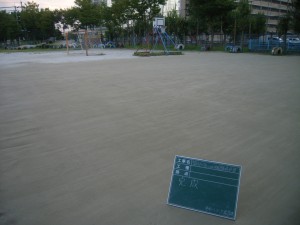京都市立二の丸小学校運動場修繕工事