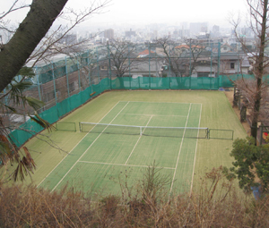 神戸高等学校テニスコート整備