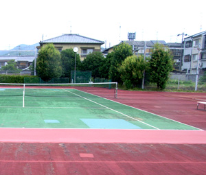 京都嵯峨芸術大学テニスコート完成