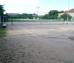 神戸女学院テニスコート施工前
